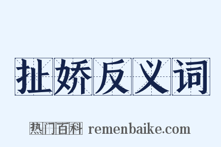 扯娇反义词是什么意思的图片